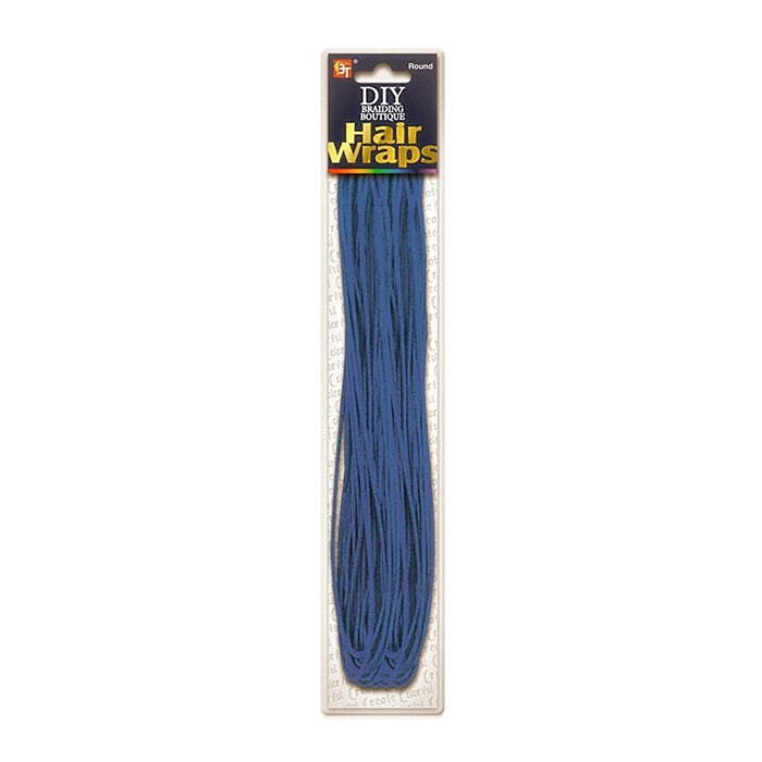 Beauty Town DIY Braiding Boutique 2MM Round Hair Wraps, Blue