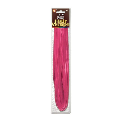 Beauty Town DIY Braiding Boutique Hair Wraps-Flat, Pink