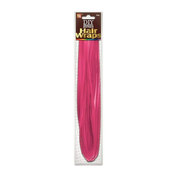 Beauty Town DIY Braiding Boutique Hair Wraps-Flat, Pink