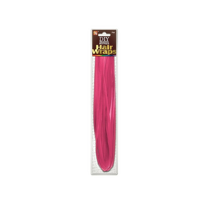 Beauty Town DIY Braiding Boutique Hair Wraps-Flat, Hot Pink