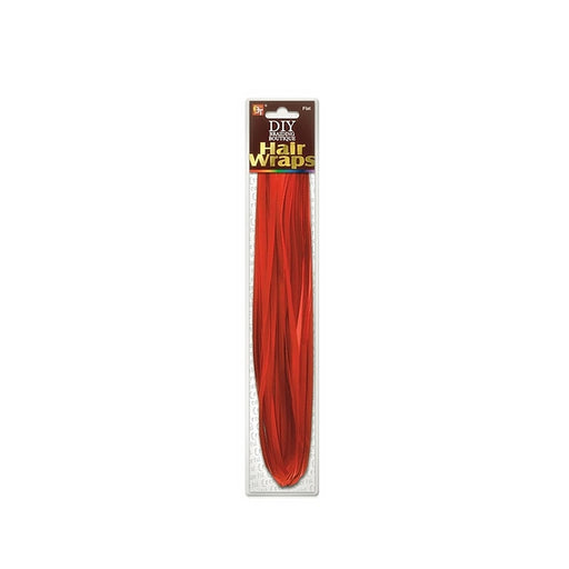 Beauty Town DIY Braiding Boutique Hair Wraps-Flat, Red