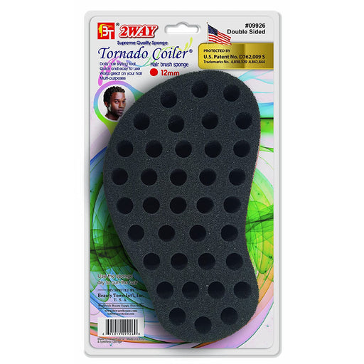 BT Tornado Coiler Hair Brush Sponge 2 Way with 12mm Hole