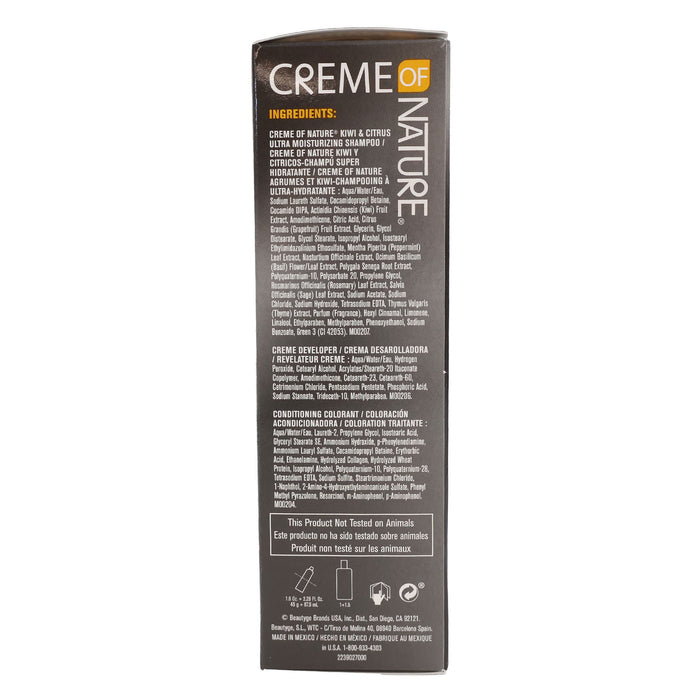 Creme Of Nature Gel Men Hair Color Mustache Kit Rich Black