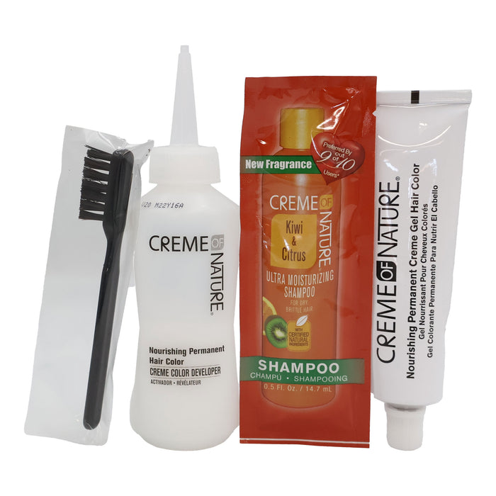Creme Of Nature Gel Men Hair Color Mustache Kit Natural Black