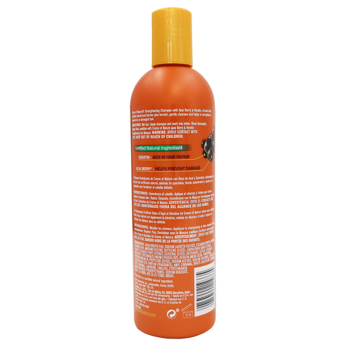 Creme Of Nature Acai Berry Keratin Strengthening Shampoo, 12 Oz.