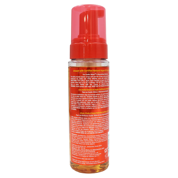 Creme Of Nature Argan Oil Style Shine Foaming Mousse, 7 Oz.