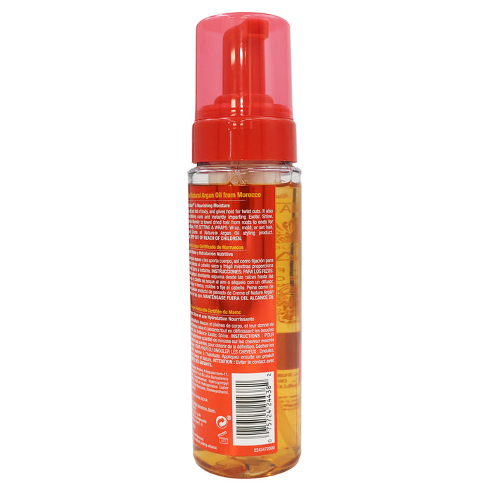 Creme Of Nature Argan Oil Style Shine Foaming Mousse, 7 Oz.
