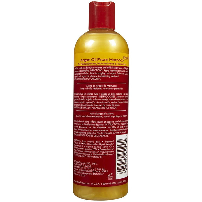 Creme Of Nature Argan Oil Moisture Shine Shampoo Sulfate Free, 12 Oz.