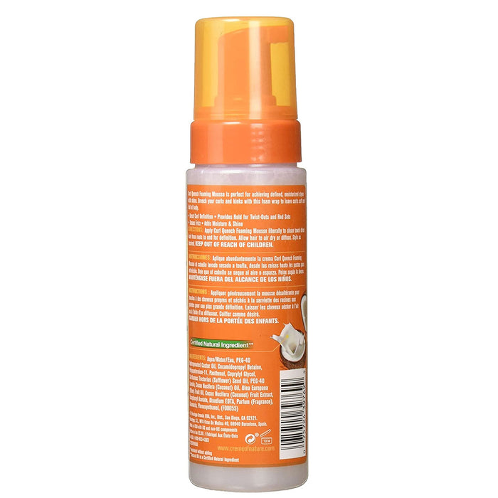 Creme Of Nature Coconut Milk Curl Quench Foaming Mousse,7 Oz.