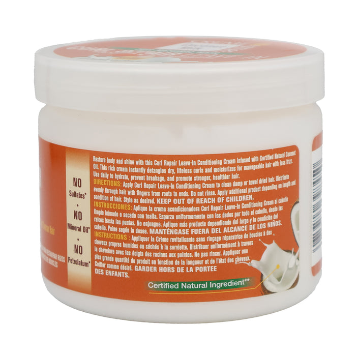 Creme Of Nature Coconut Milk Curl Repair Leave In Conditioner Cream, 11.5 Oz.