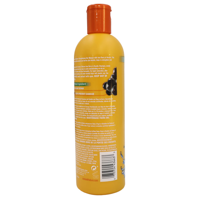 Creme Of Nature Acai Berry Keratin Strengthening Hair Masque, 12 Oz.