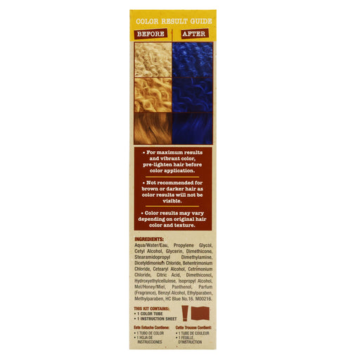 Creme Of Nature Pure Honey Semi-Permanent Hair Color, Indigo Blue, 3 Oz.