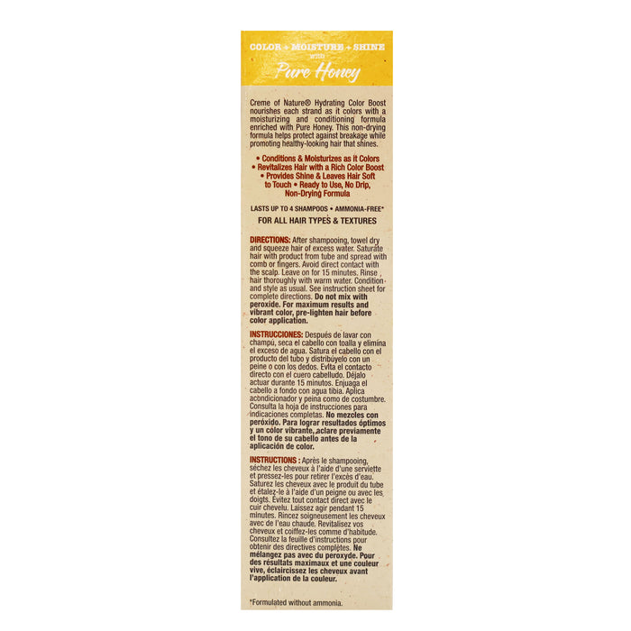 Creme Of Nature Pure Honey Semi-Permanent Hair Color, Indigo Blue, 3 Oz.