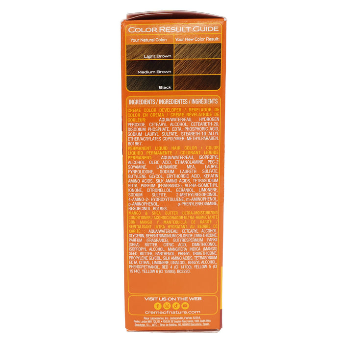 Creme Of Nature Liquid Hair Color Kit Light Golden Brown