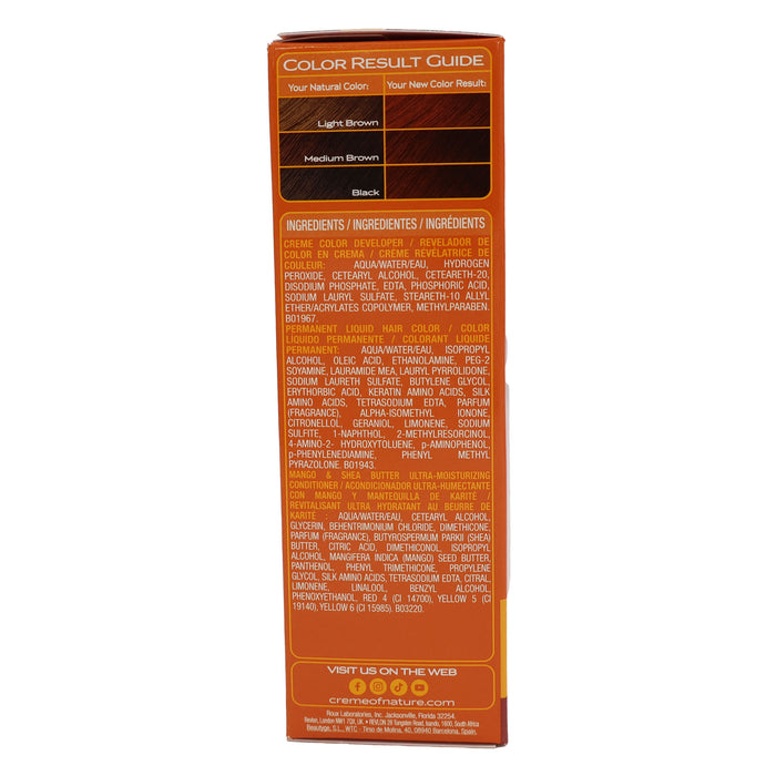 Creme Of Nature Moisture Rich Hair Color C32 Spiced Red Kit