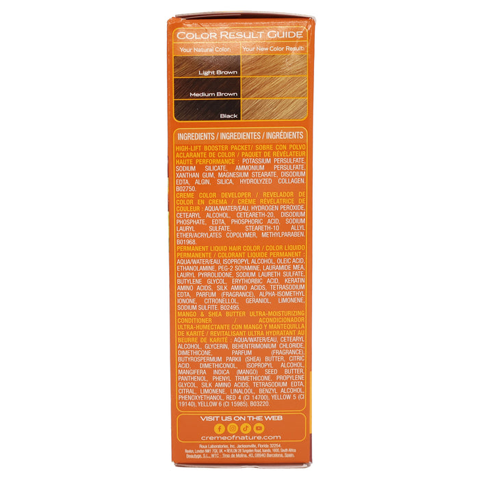 Creme Of Nature Liquid Hair Color Kit Light Golden Blonde