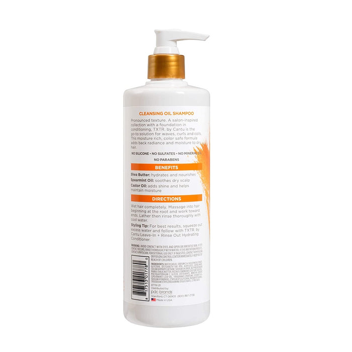 Cantu TXTR Cleansing Oil Shampoo 16 Oz.