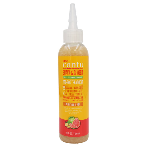Cantu Guava and Ginger Scalp Exfoliating Pre-Poo Treatment, 6 Oz