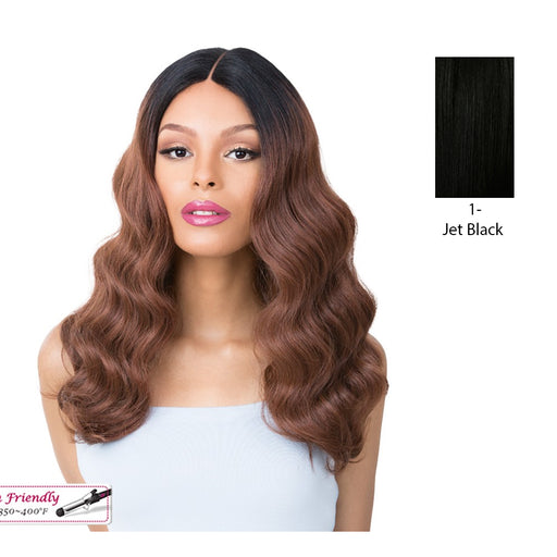 Synthetic Iron Friendly Wig,Black