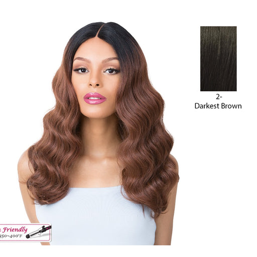 Synthetic Iron Friendly Wig,Darkest Brown