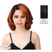 Synthetic Lace Wig For Deep Side Part, To Wear,Mix Off Black/Light Auburn