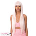 Synthetic Short Center Part Wig,Rose Gold
