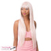Synthetic Short Center Part Wig,Rose Gold