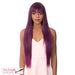 Synthetic Short Center Part Wig,TP1B/SANGRIA