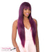Synthetic Short Center Part Wig,TP1B/SANGRIA