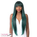 Synthetic Short Center Part Wig,TP EMERALD