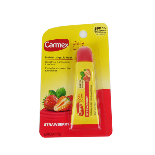 Carmexc Daily Carec Moisturizing Lip Balm Strawberry SPF 15, 0.35 Oz.