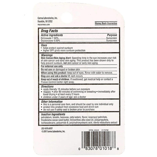 Carmexc Daily Carec Moisturizing Lip Balm Strawberry SPF 15, 0.35 Oz.