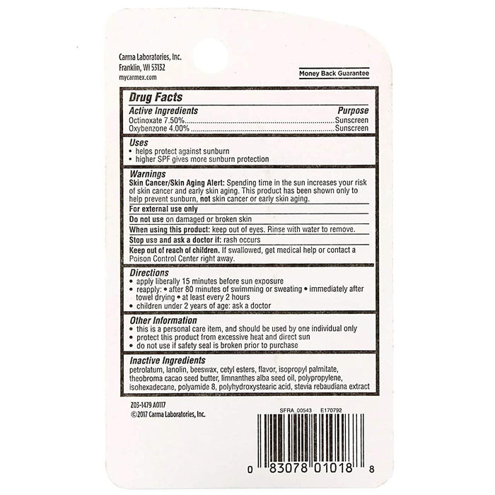 Carmexc Daily Carec Moisturizing Lip Balm Strawberry SPF 15, 0.35 Oz.