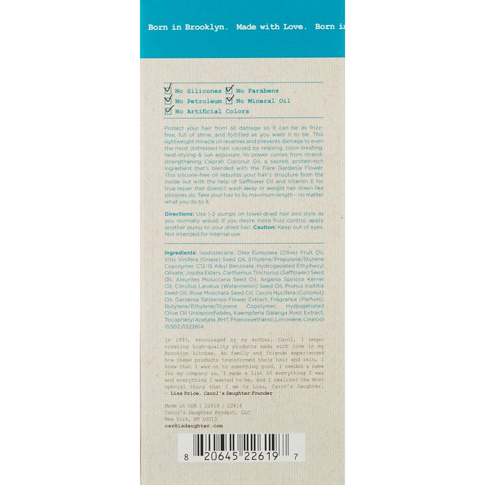 Carol's Daughter Sacred Tiare Anti-Breakage and Anti-Frizz Smoothing Serum, 2 Oz.