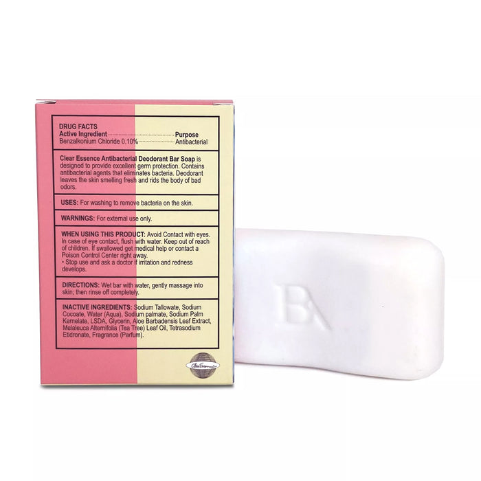 Clear Essence Platinum Antibacterial Deodorant Bar Soap, 4.7 Oz.