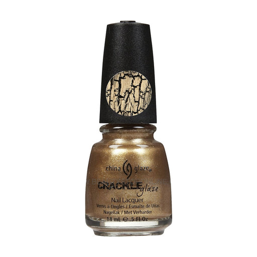 China Glaze Crackle Metals Nail Polish Tarnished Gold, 80761