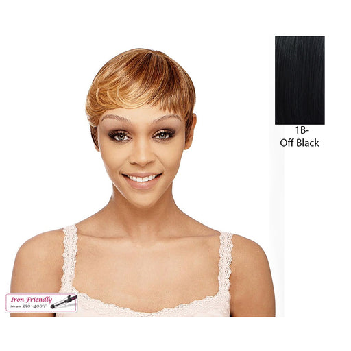 Club Girl Synthetic Wig,Off Black