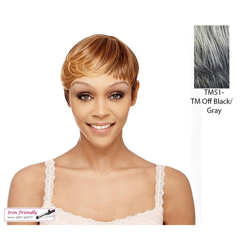 Club Girl Synthetic Wig,Grey