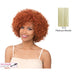 Curly Bang With Heat Resistant Synthetic Wig,Platinum Blonde