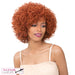 Curly Bang With Heat Resistant Synthetic Wig,Copper