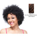 Human Hair Wig,Two Tone Frost Blend Of Medium Brown And Light Auburn With Medium Brown Bottom