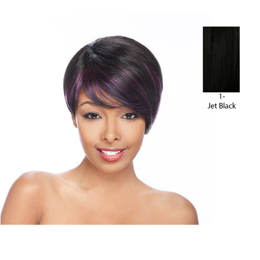 Human Hair Cloth Cap ,Black