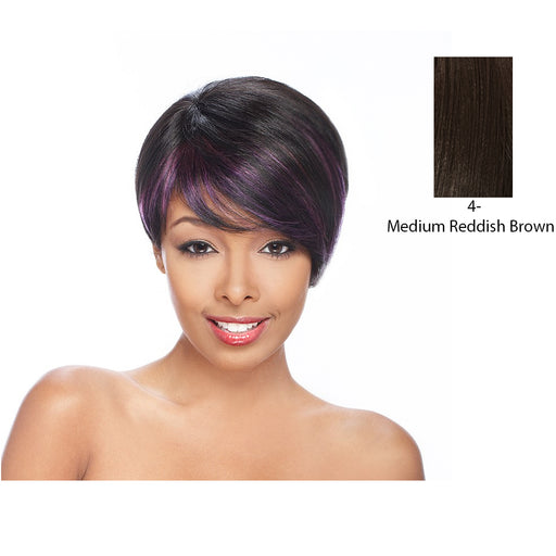Human Hair Cloth Cap ,Dark Brown