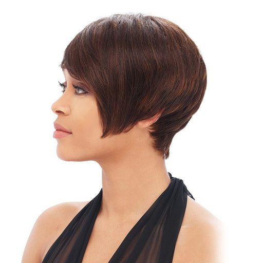 Human Hair Cloth Cap ,Dark Brown
