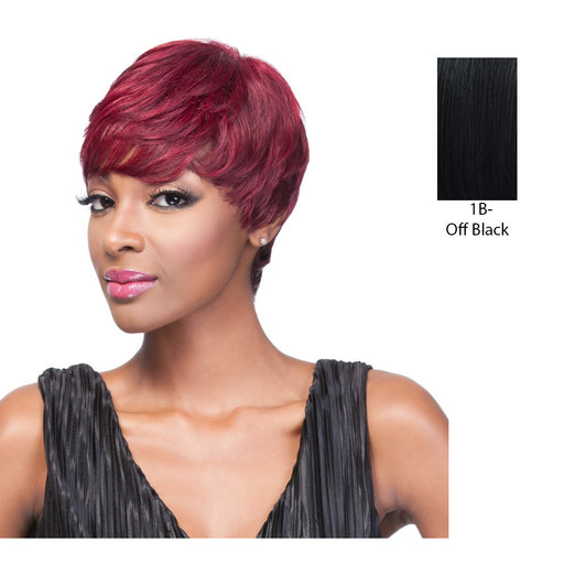 It Is A Human Hair Weave Cap HH Andi Wig,Off Black