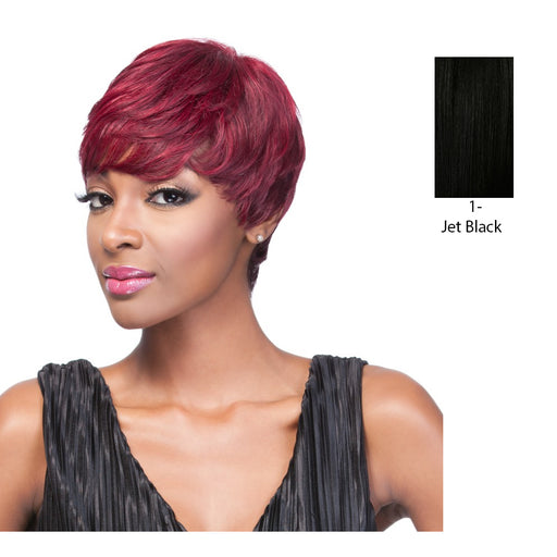 It Is A Human Hair Weave Cap HH Andi Wig,Black