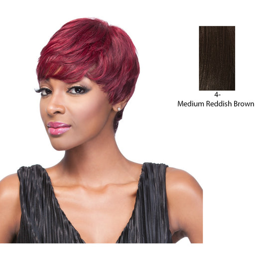 It Is A Human Hair Weave Cap HH Andi Wig,Dark Brown