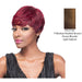 It Is A Human Hair Weave Cap HH Andi Wig,Thick Streaks Dark BrownStrawberry BlondeMedium Auburn Red Brown