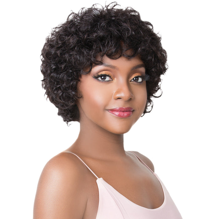 100 Percent HH Baba Human Hair Wig,Off Black