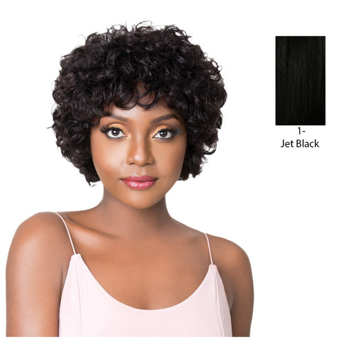 100 Percent HH Baba Human Hair Wig,Black